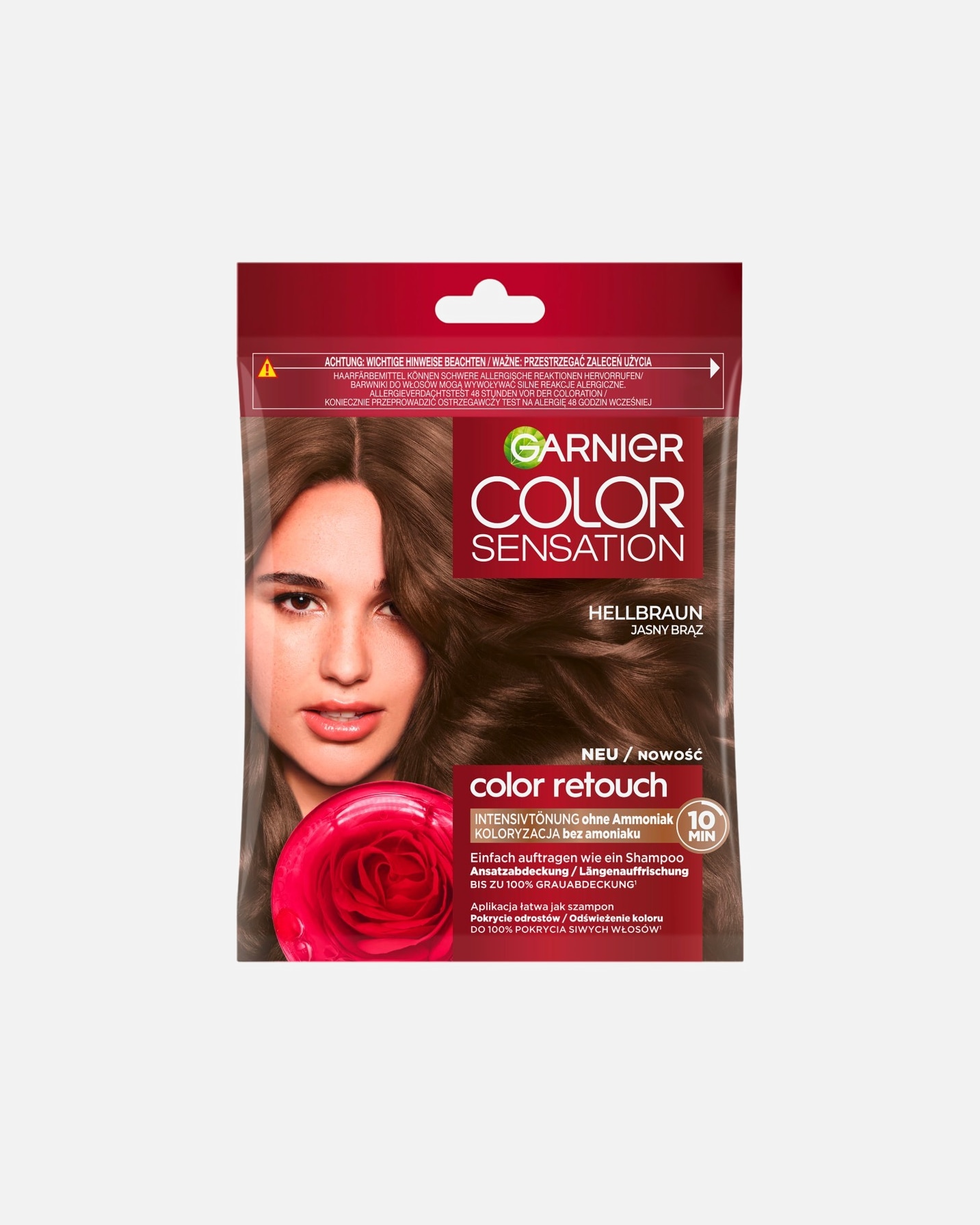 Haartönung für Weiblich Garnier Color Sensation Intensivtönung HELLBRAUN