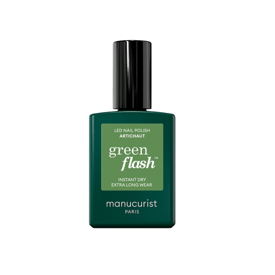 manucurist green flash Instant Dry Extra Long Wear UV-Nagellack GRÜN 15 ml Petrol