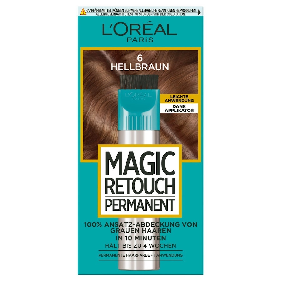 L’Oréal Paris Magic Retouch Permanent Ansatz-Abdeckung Haarfarbe 6 - HELLBRAUN Braun