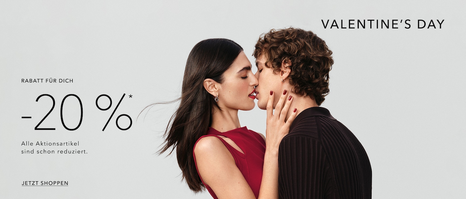Valentinstag steht vor der Tür! Entdecke jetzt Rabatte von bis zu 20% auf alle Aktionsartikel, die bereits reduziert sind. Jetzt shoppen!