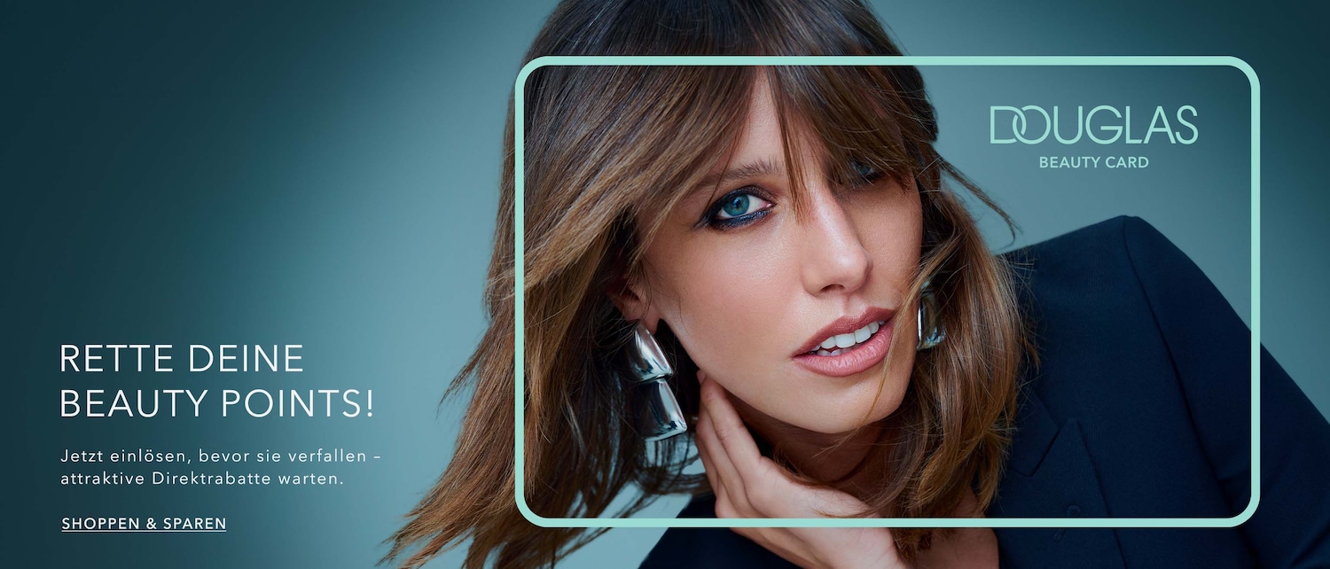 Entdecke die Douglas Beauty Card und rette deine Beauty Points, bevor sie verfallen – attraktive Direktrabatte warten. Shoppen & Sparen!