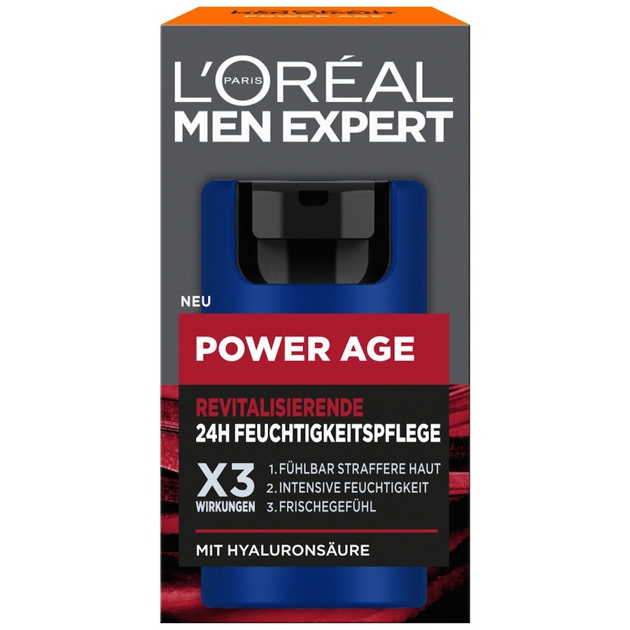 L ́Oréal Men Expert Power Age Anti-Aging gegen Falten mit Hyaluronsäure Gesichtscreme 50 ml Herren
