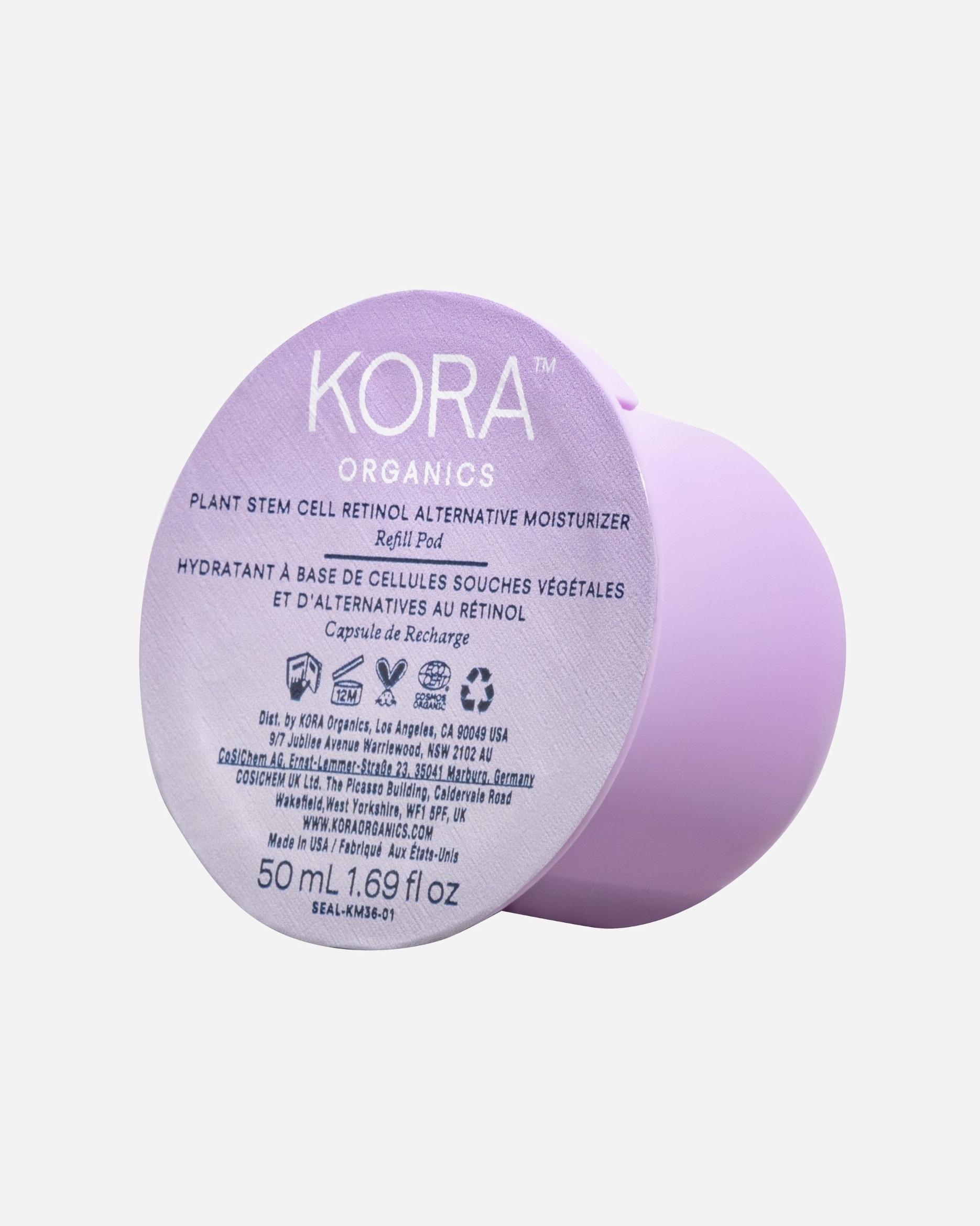 Gesichtscreme für Weiblich KORA Organics Plant Stem Cell Retinol Alternative 50 ml - Refill