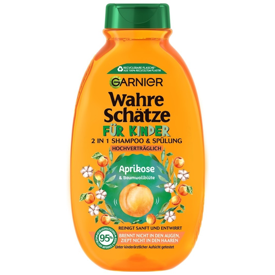 Garnier Wahre Schätze Mildes 2in1 Aprikose & Baumwollblüte Shampoo 300 ml