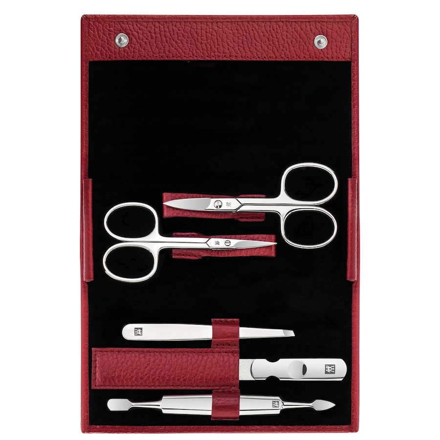 ZWILLING Beauty Classic Manicure Set 5pcs. Leather, Red Nagelpflegeset
