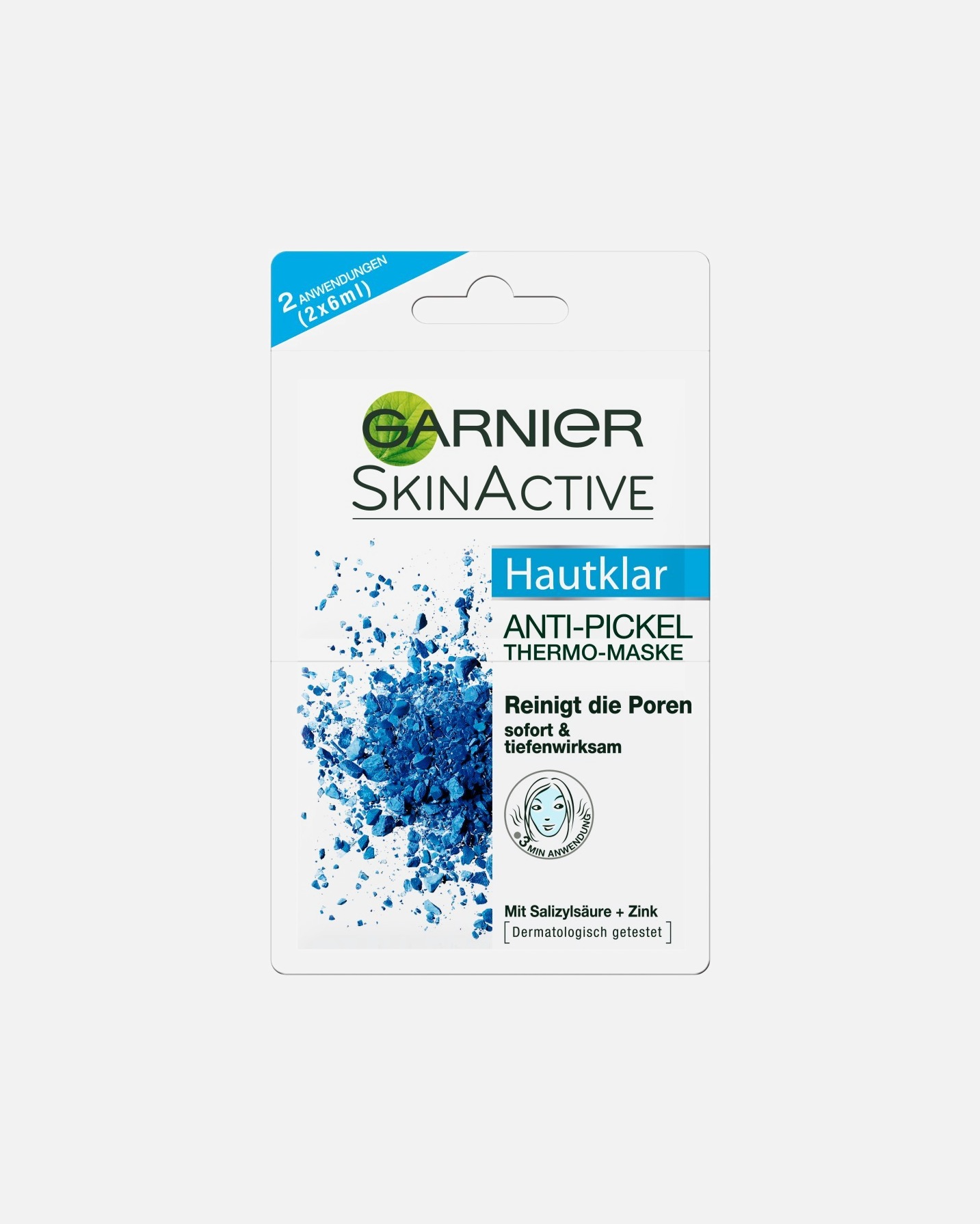 Anti-Akne Pflege für Weiblich Garnier Hautklar Anti-Pickel Thermo-Maske 12 ml