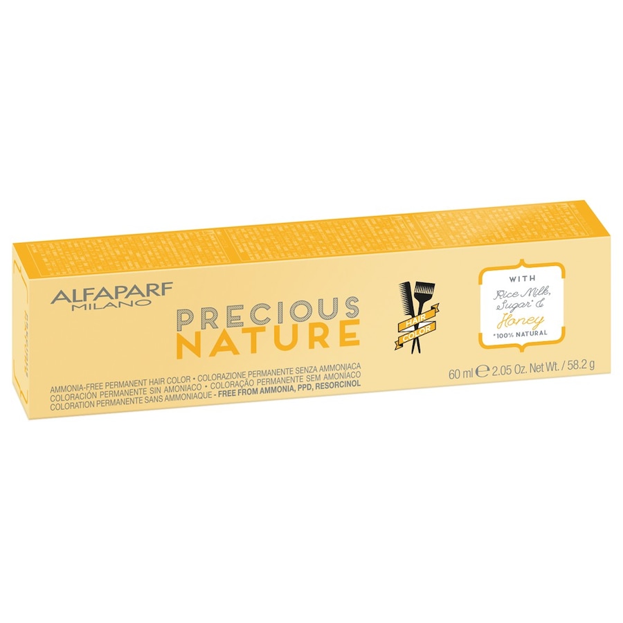ALFAPARF MILANO Precious Nature Hair Color Blondtöne Haarfarbe 7.13 - MITTELBLOND GOLD 60 ml Nude