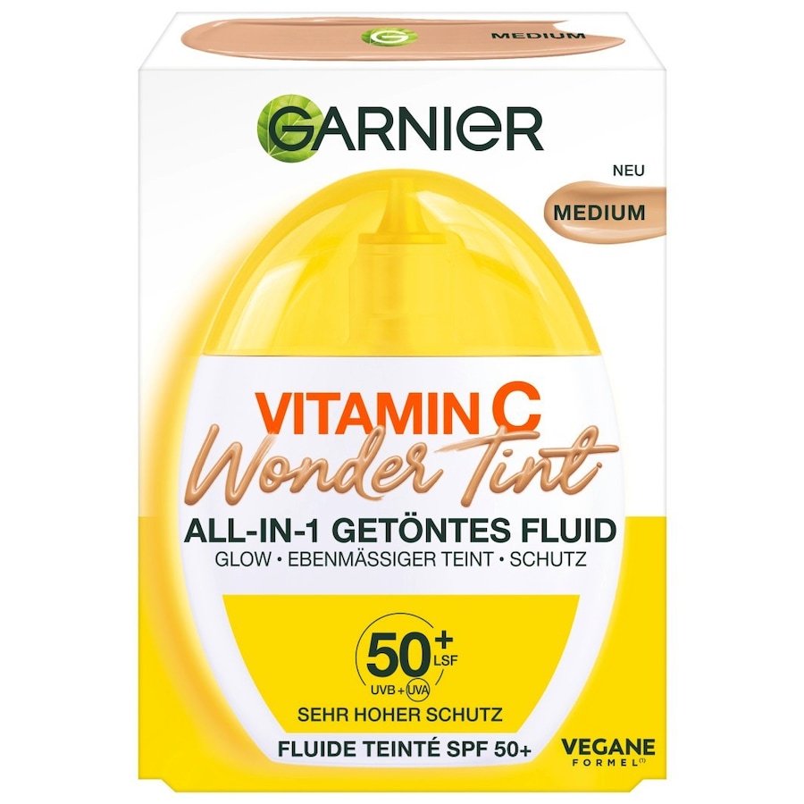 Garnier Vitamin C Wonder Tint All-In-1 Getöntes Fluid Getönte Tagescreme 40 ml Hellbraun