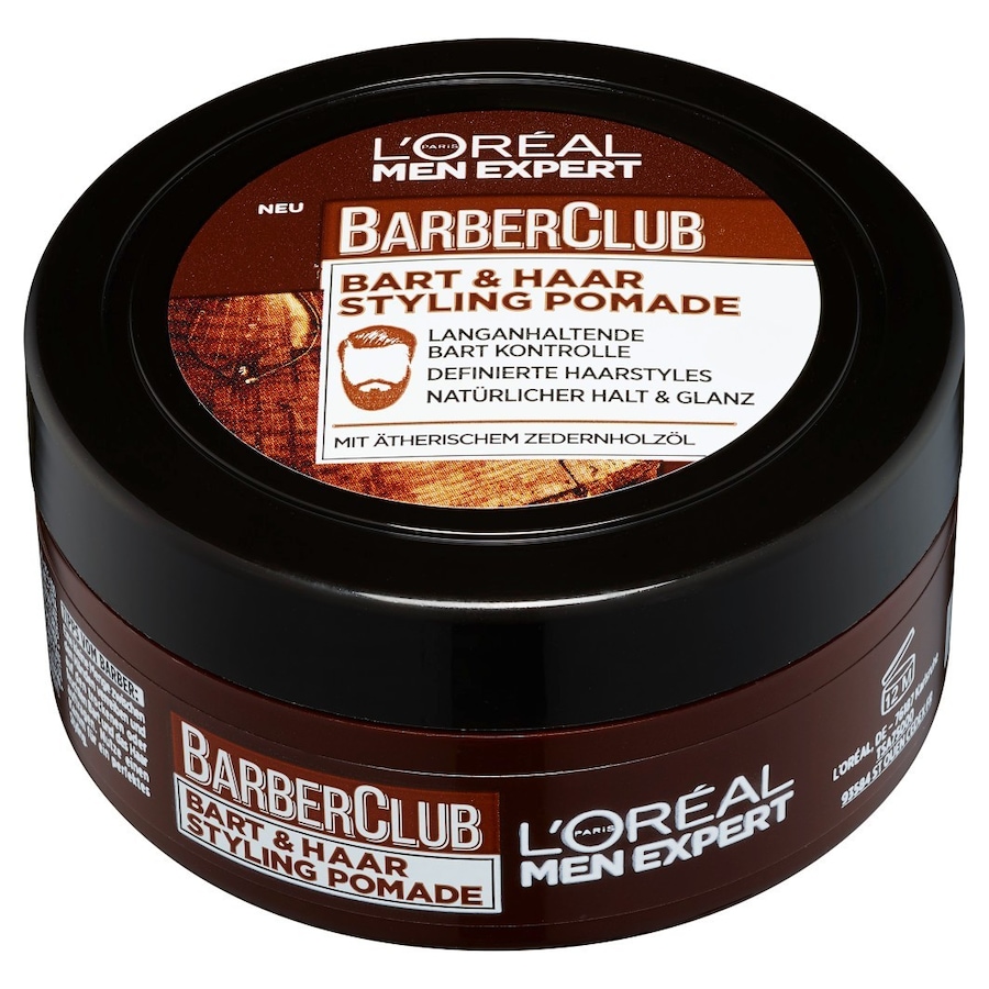 L ́Oréal Men Expert Styling Pomade Bart & Haar Barber Club mit ätherischem ZedernholzölGesicht | 75.0 ml | 79,87 / 1.0 l