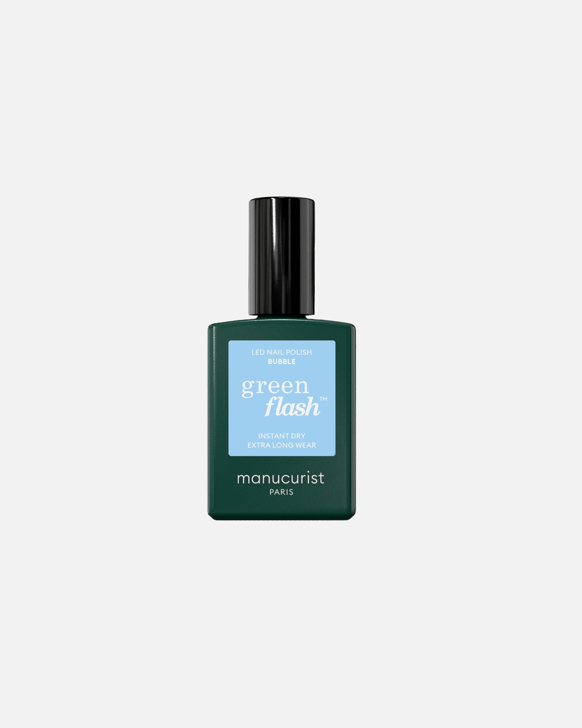Nagellack für Unisex manucurist green flash Instant Dry Extra Long Wear BUBBLE