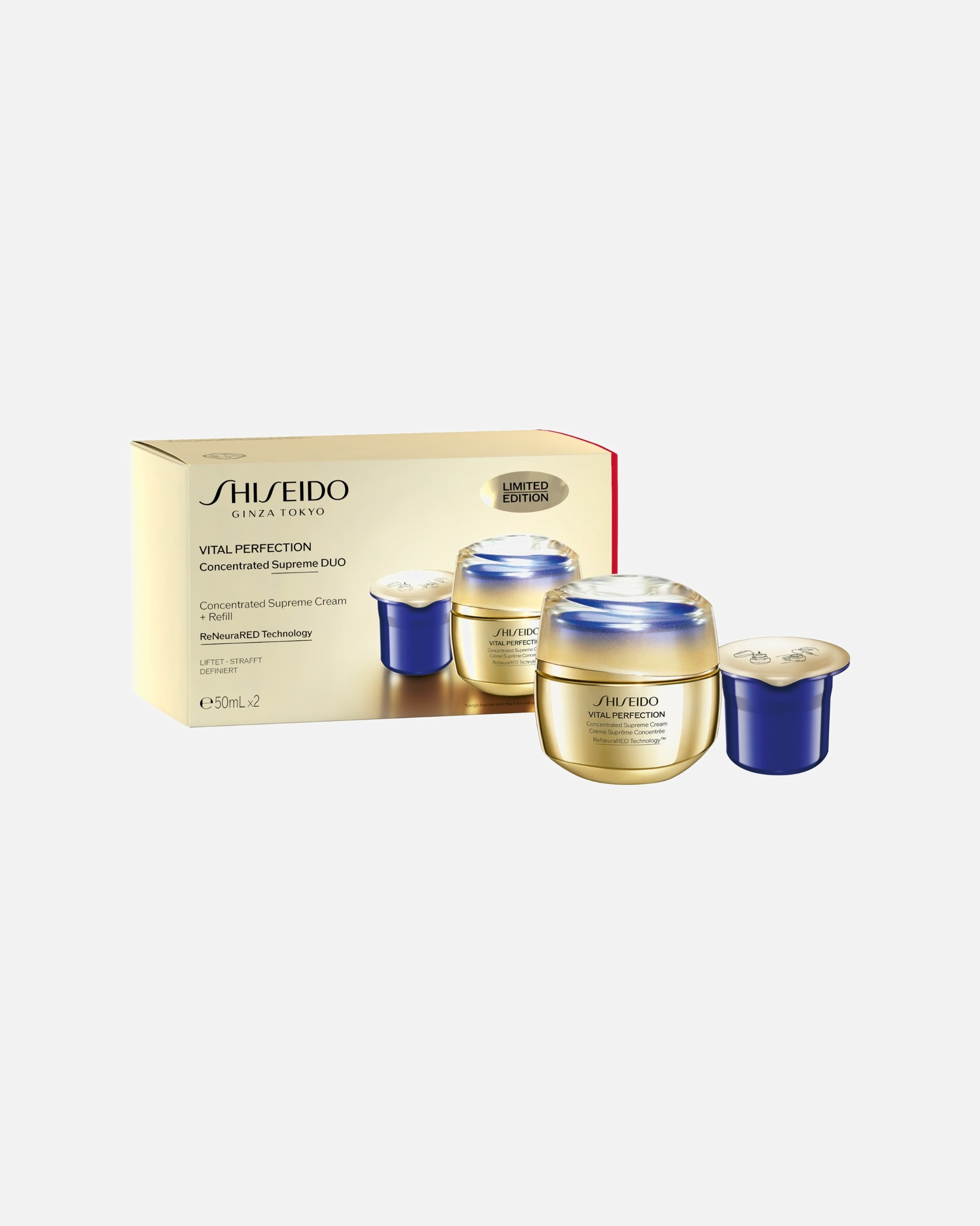 Gesichtspflegeset für Weiblich Shiseido VITAL PERFECTION CONCENTRATED SUPREME CREAM DUO SET 1 Stück