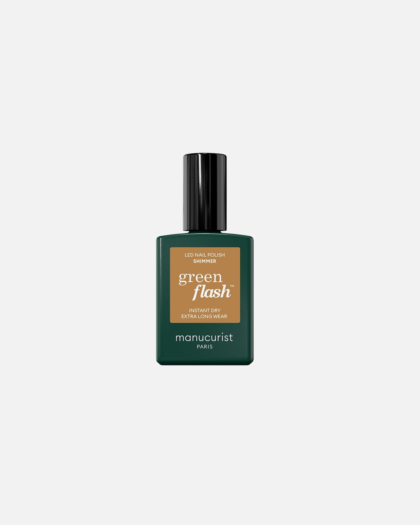 Nagellack für Unisex manucurist green flash Instant Dry Extra Long Wear SHIMMER