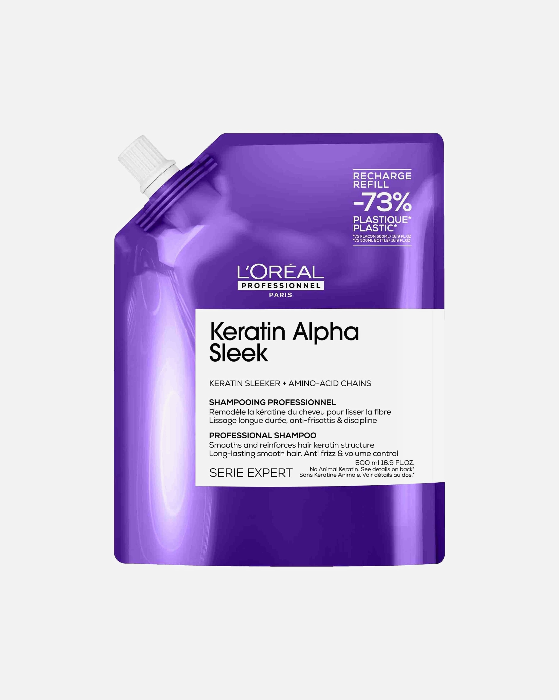 Shampoo für Unisex L´Oréal Professionnel Paris Serie Expert Keratin Alpha Sleek Keratin Alpha Sleek 500 ml