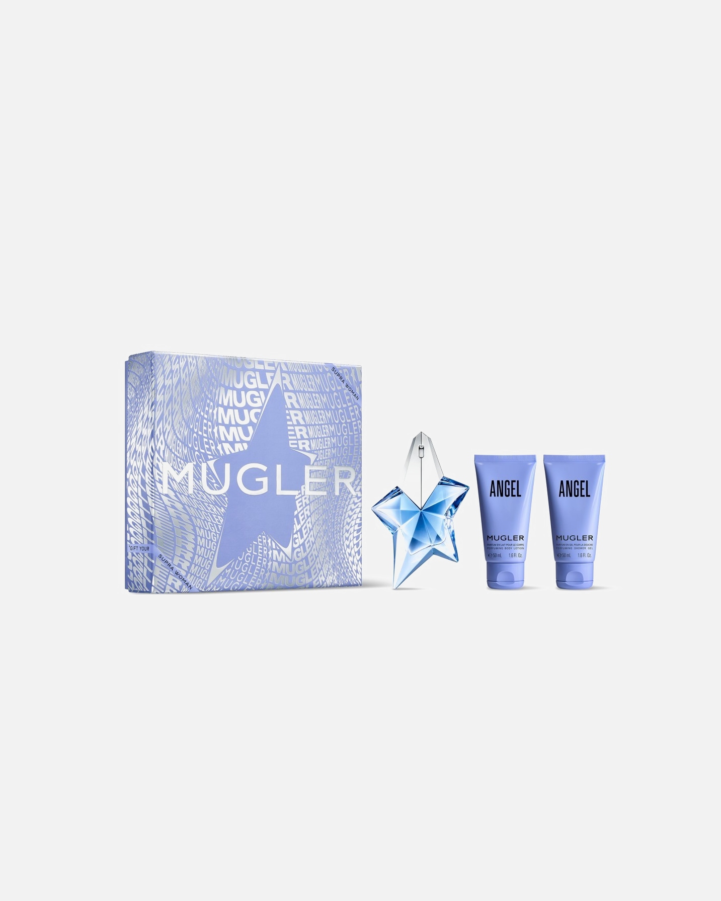 Duftset für Weiblich MUGLER Angel Eau de Parfum 25 ml + Bodylotion + Shower Gel 1 Stück
