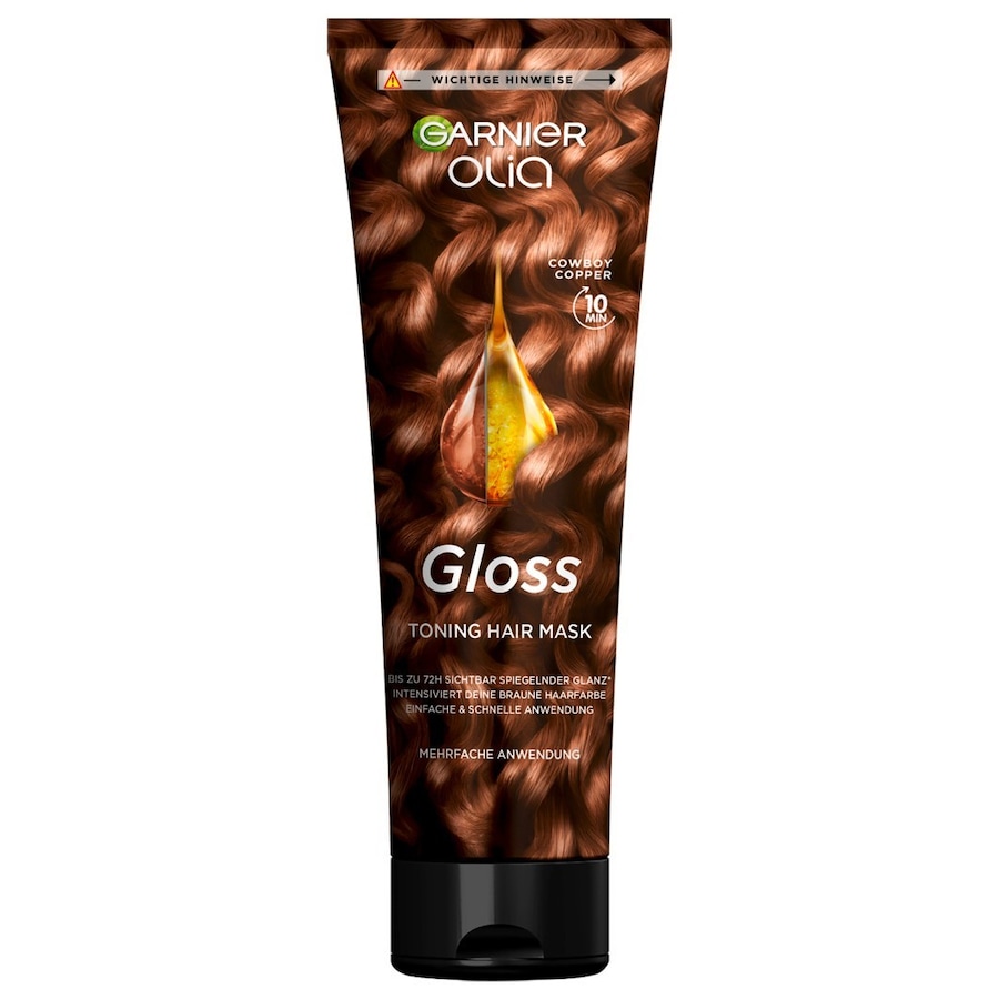 Garnier Olia Gloss Tinted Hair Mask Haarfarbe COWBOY COPPER 150 ml Braun