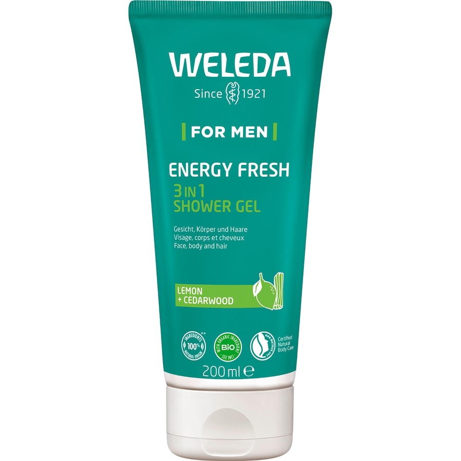 Weleda For Men Energy Fresh 3in1 Shower Gel Duschgel 200 ml Herren