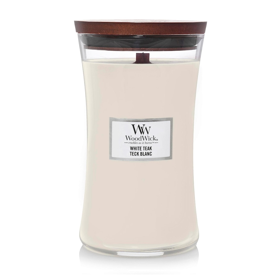 WoodWick White Teak Kerze Large Jar 1134 g