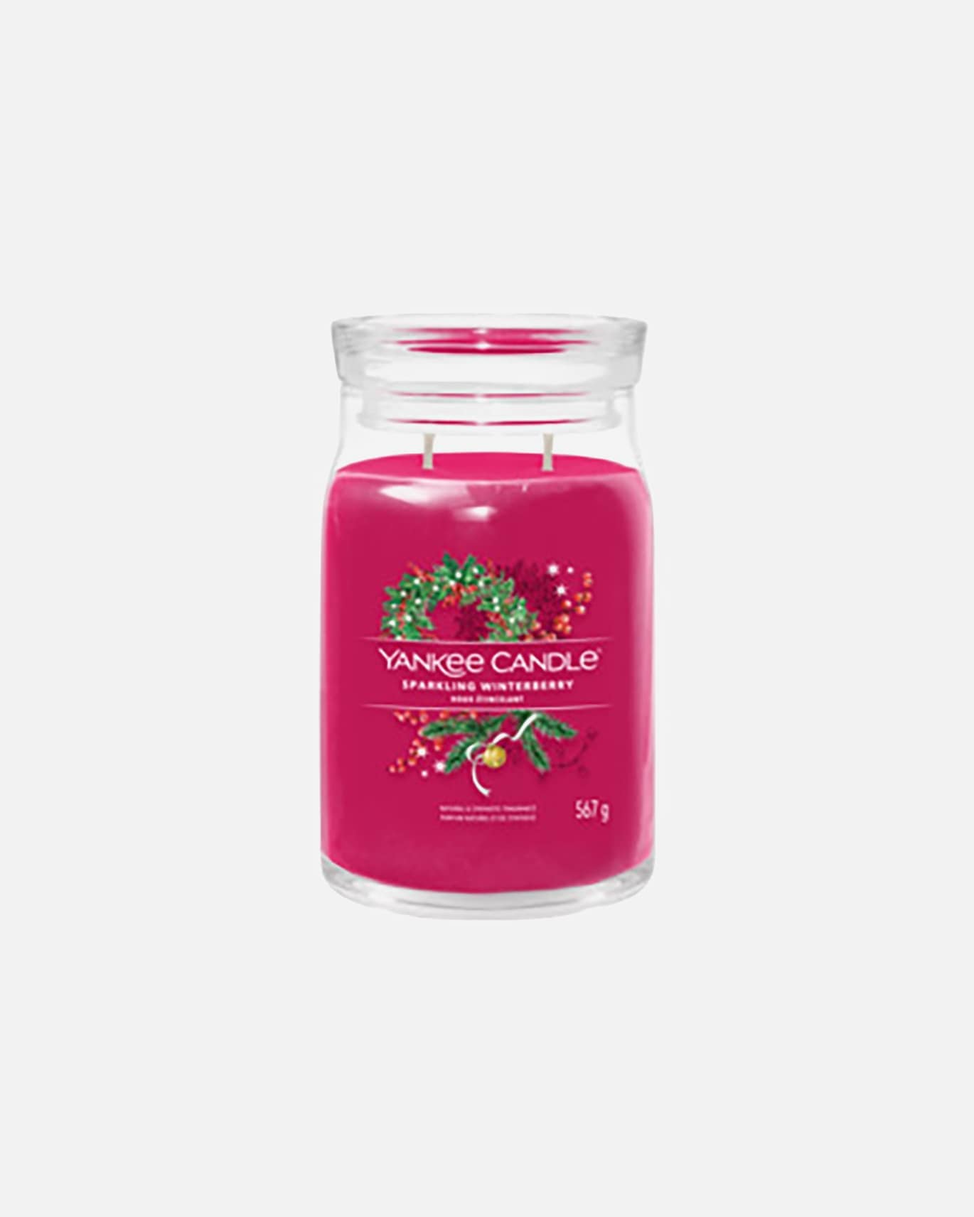Kerze für Unisex YANKEE CANDLE Default Brand Line SIGNATURE GROSSES GLAS SPARKLING WINTERBERRY 567 g