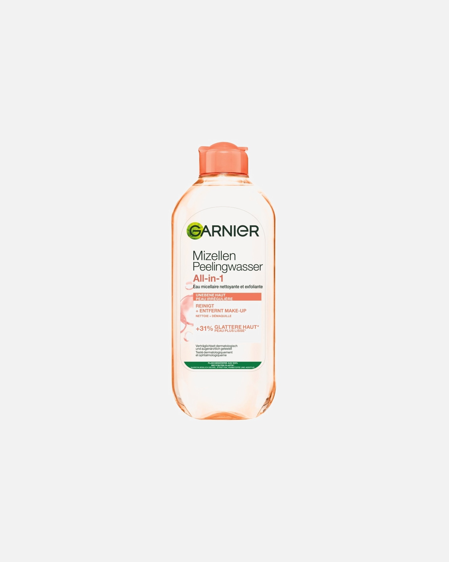 Mizellenwasser für Weiblich Garnier Skin Active Sanftes Mizellen Peelingwasser 400 ml