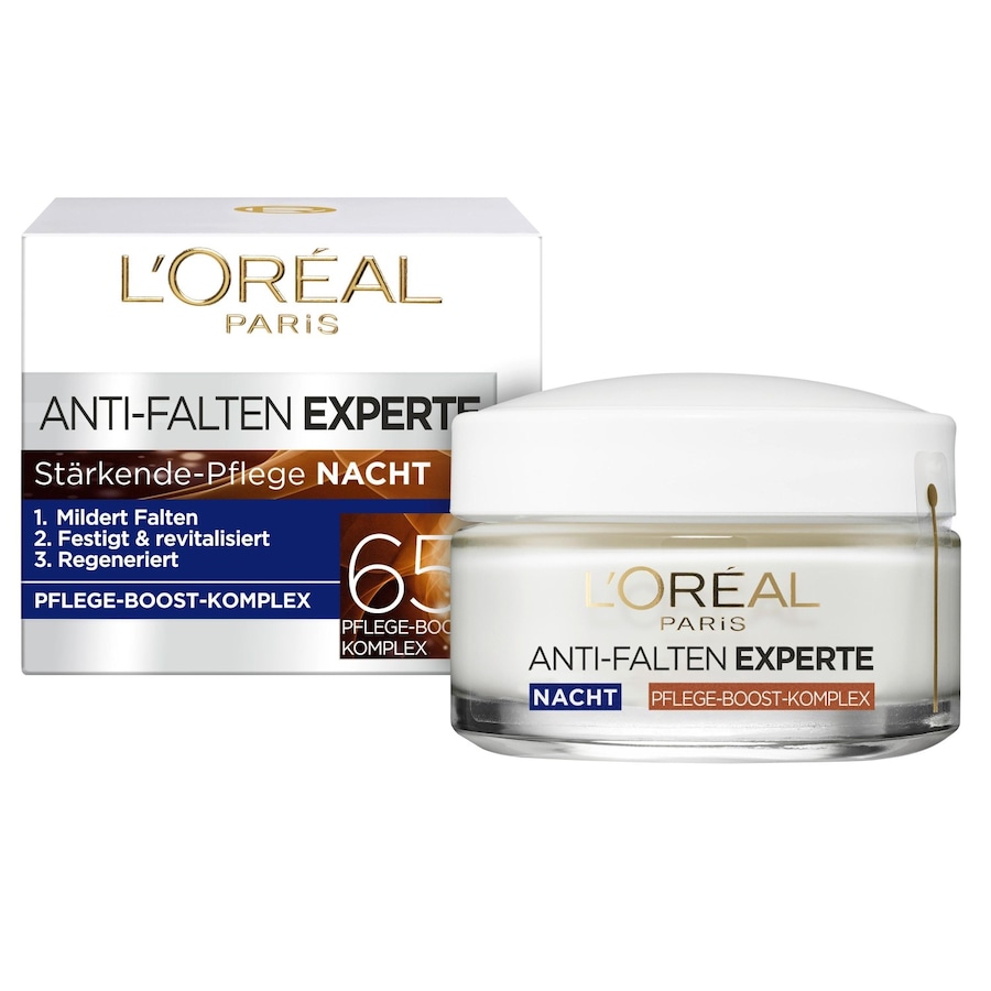 L’Oréal Paris Experte Anti-Falten Stärkende-Pflege Nacht Pflege-Boost-Komplex 65+ Gesichtscreme 50 ml