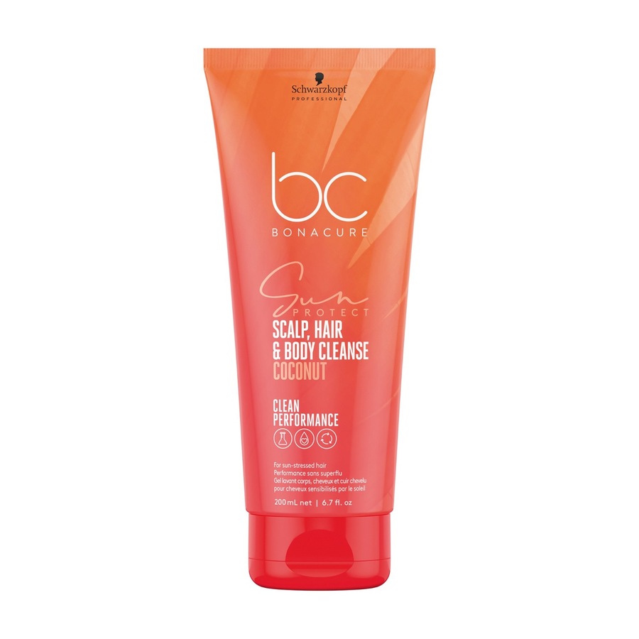 Schwarzkopf Professional BC BONACURE Sun Protect 3-in-1 Scalp, Hair & Body Cleanse Shampoo 200 ml