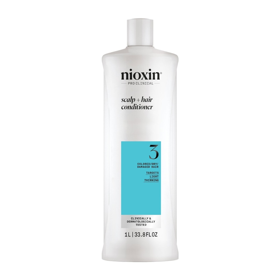 Nioxin System 3 Scalp + Hair - Haarpflege für naturbelassenes, sichtbar dünner werdendes Haar Conditioner 1000 ml
