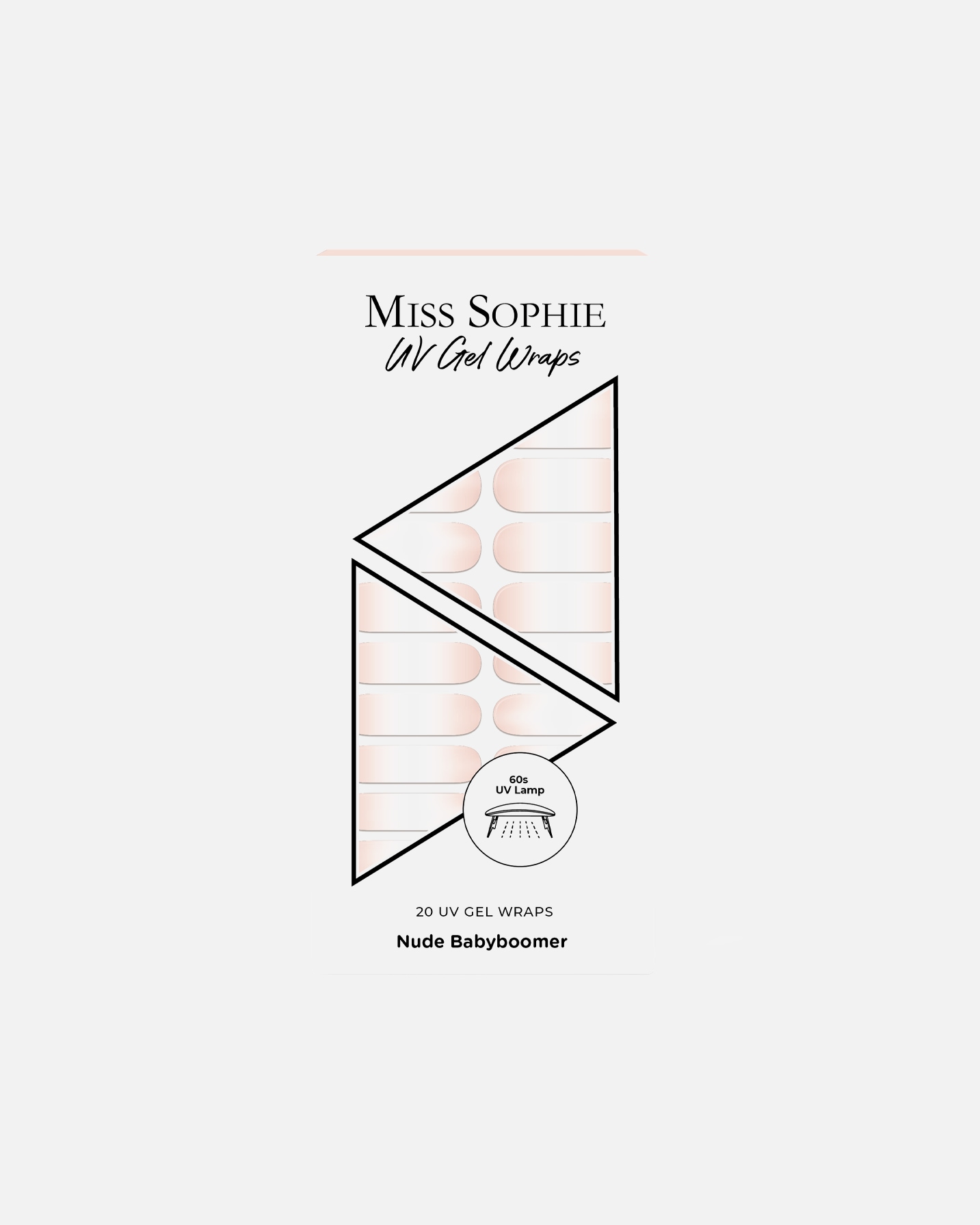 Nagelsticker für Unisex Miss Sophie 20 UV Gel Wraps NUDE BABYBOOMER