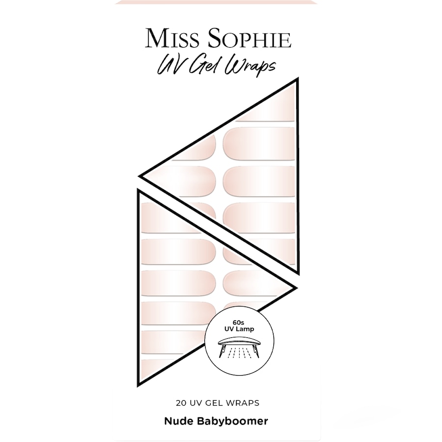 Miss Sophie 20 UV Gel Wraps Nagelsticker NUDE BABYBOOMER Weiss