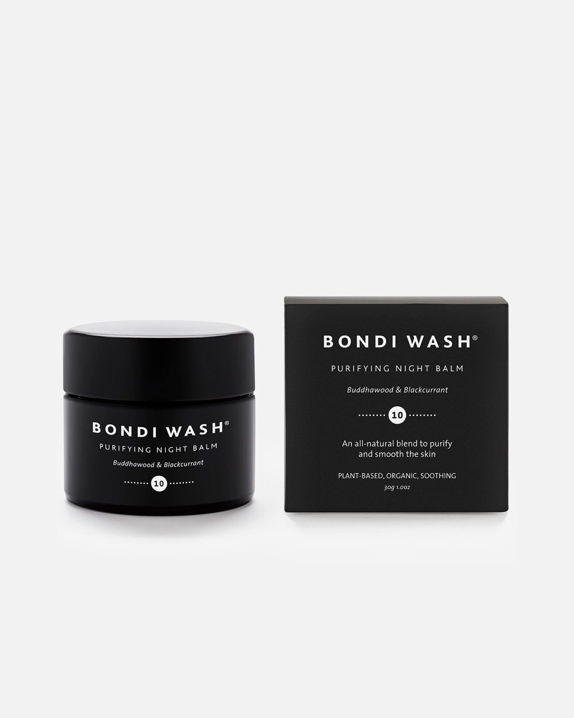 Nachtcreme für Unisex Bondi Wash PURIFYING NIGHT BALM BUDDHAWOOD & BLACKCURRANT 30 ml