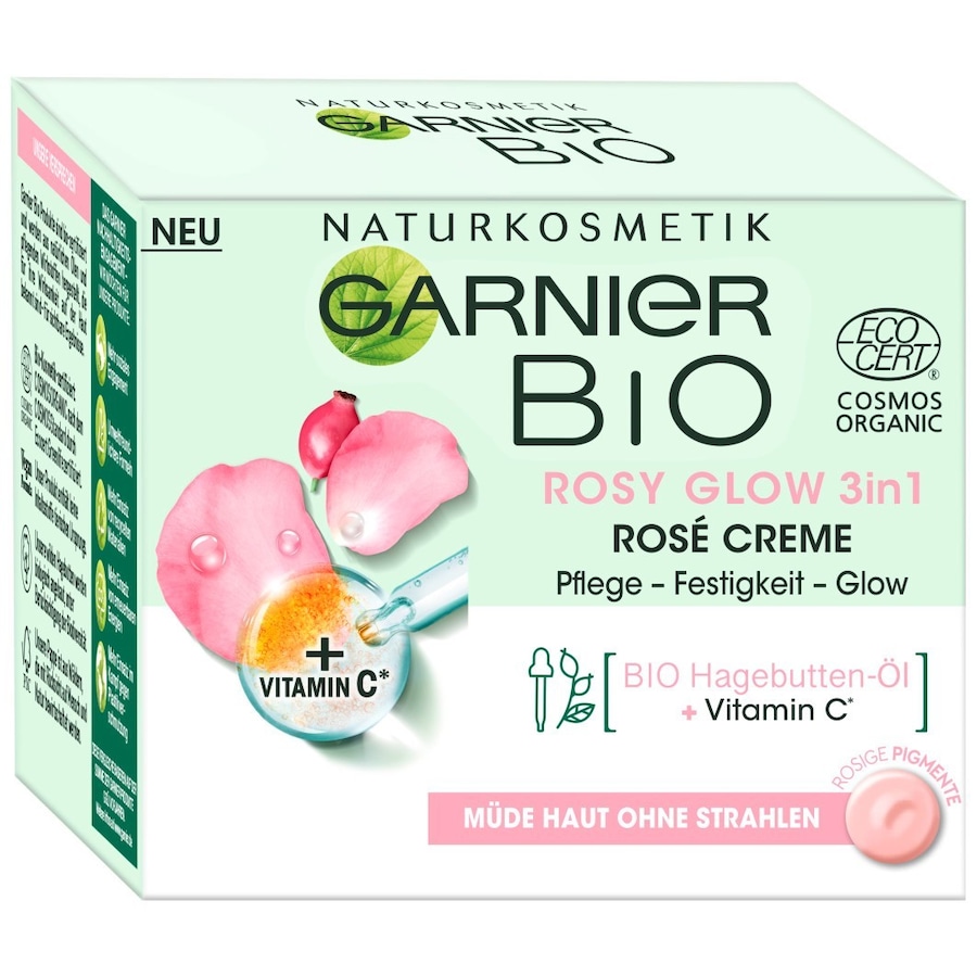 Garnier Bio Rosy Glow 3in1 Rosé CremeGesicht | 50.0 ml | 159,00 / 1.0 l