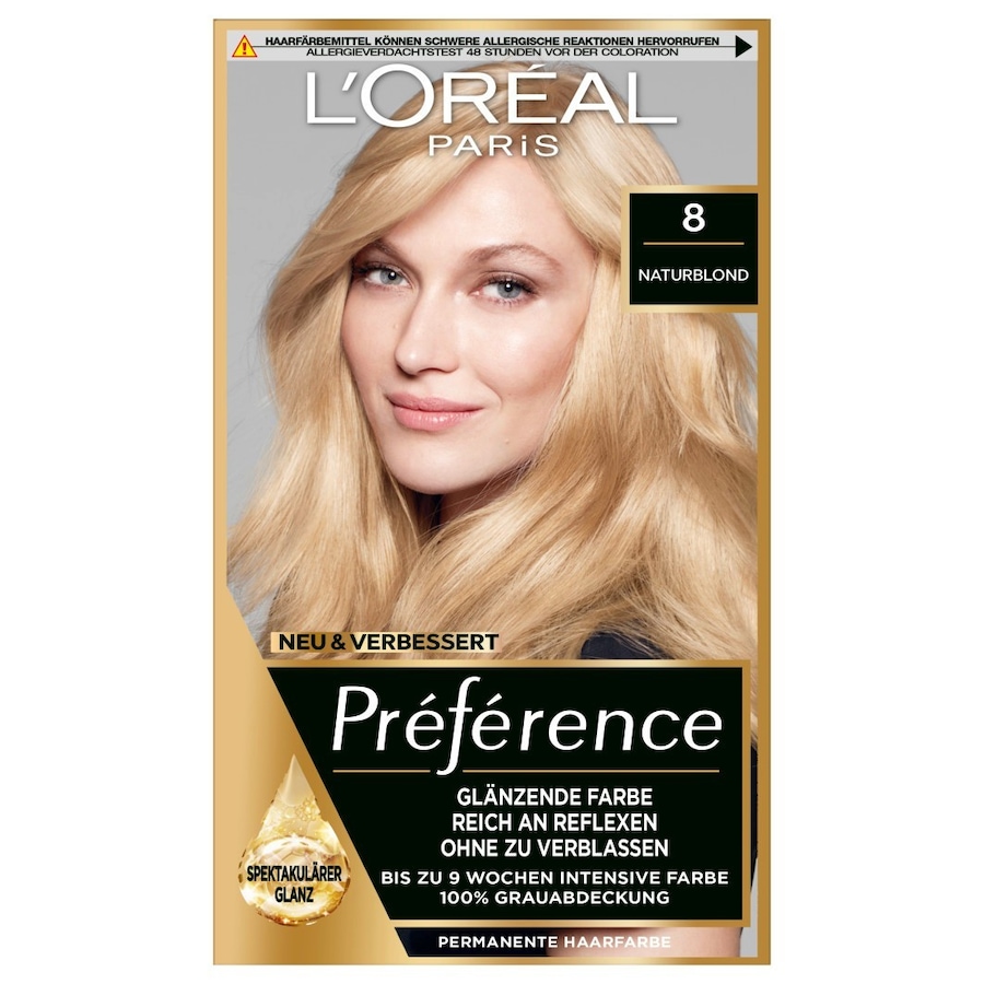 L’Oréal Paris Preference Haarfarbe Nr. 8 - Naturblond Braun