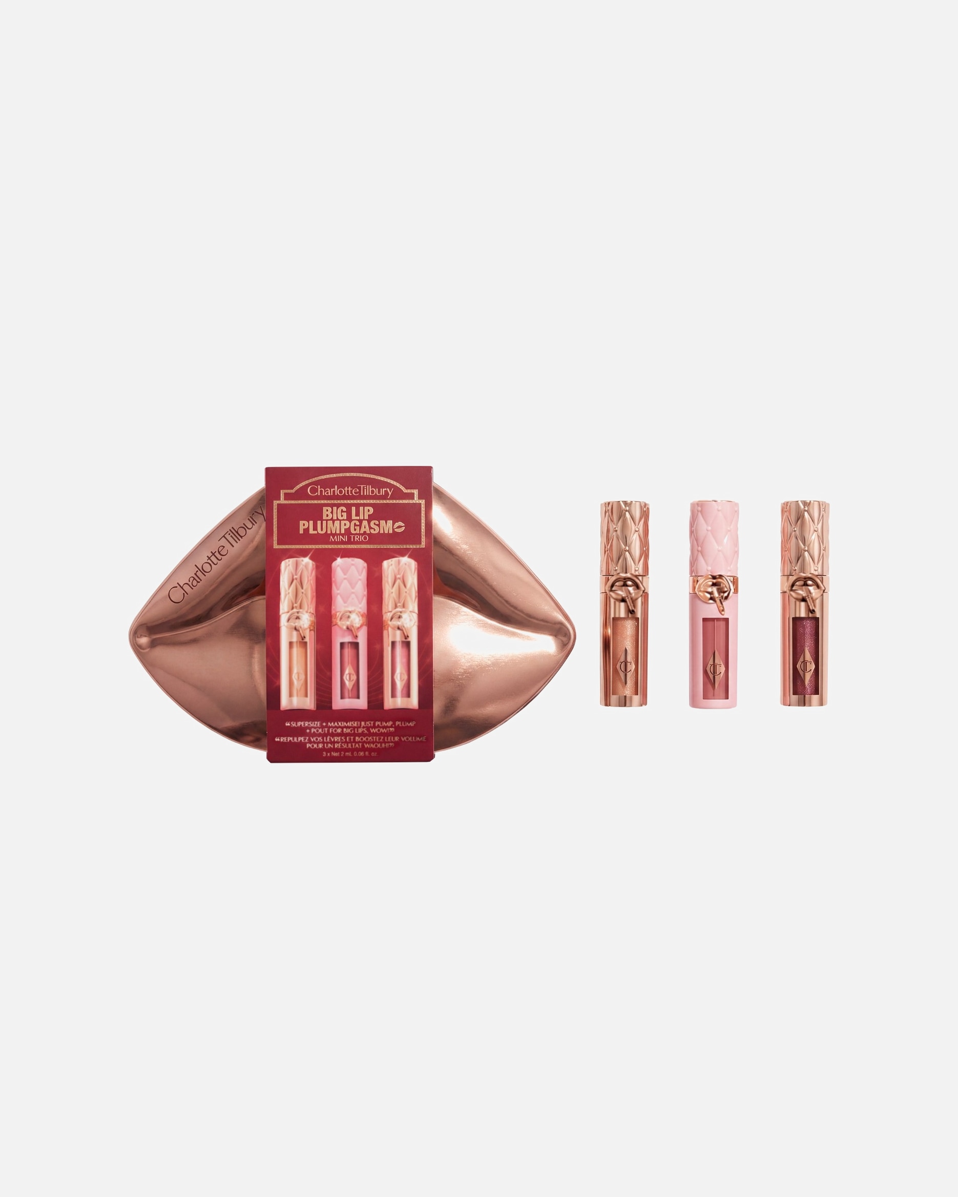 Lippen Make-up Set für Unisex Charlotte Tilbury BIG LIP PLUMPGASM MINI TRIO