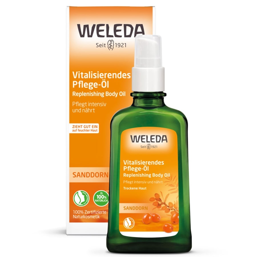 Weleda - Sanddorn Vitalisierendes Pflege-Öl Körperöl 100 ml (169.9 € / 1 l) Weleda - Sanddorn Vitalisierendes Pflege-Öl Körperöl 100 ml (169.9 € / 1 l)