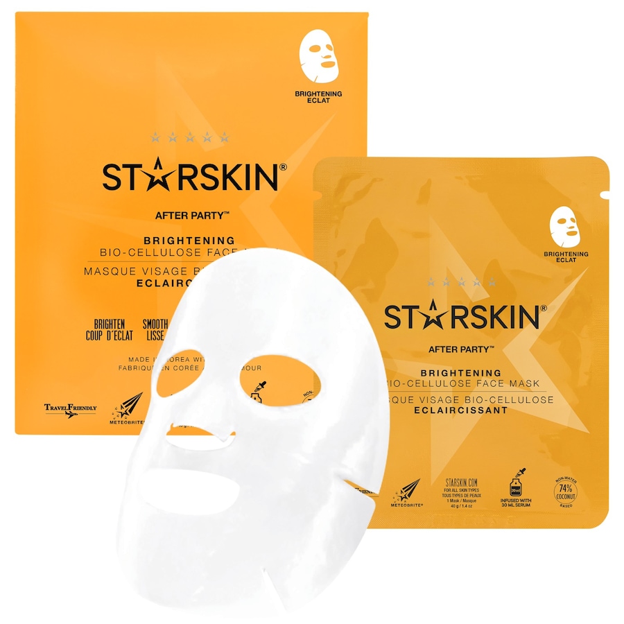 STARSKIN After Party Coconut Bio-Cellulose Brightening Face Mask Tuchmaske 30 ml