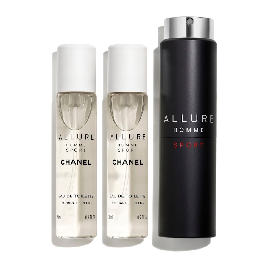 CHANEL ALLURE HOMME SPORT TWIST AND SPRAY FLACON RECHARGEABLE 3 x 20 ml - EAU DE TOILETTE Eau de Toilette 60 Herren