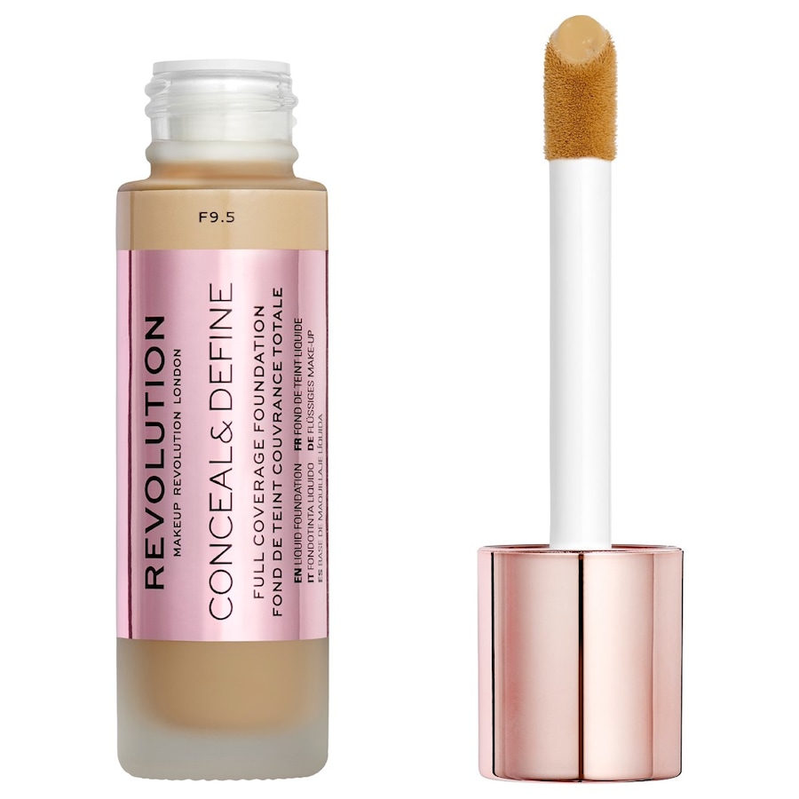 REVOLUTION Conceal & Define Foundation F9.5 23 ml Hellbraun