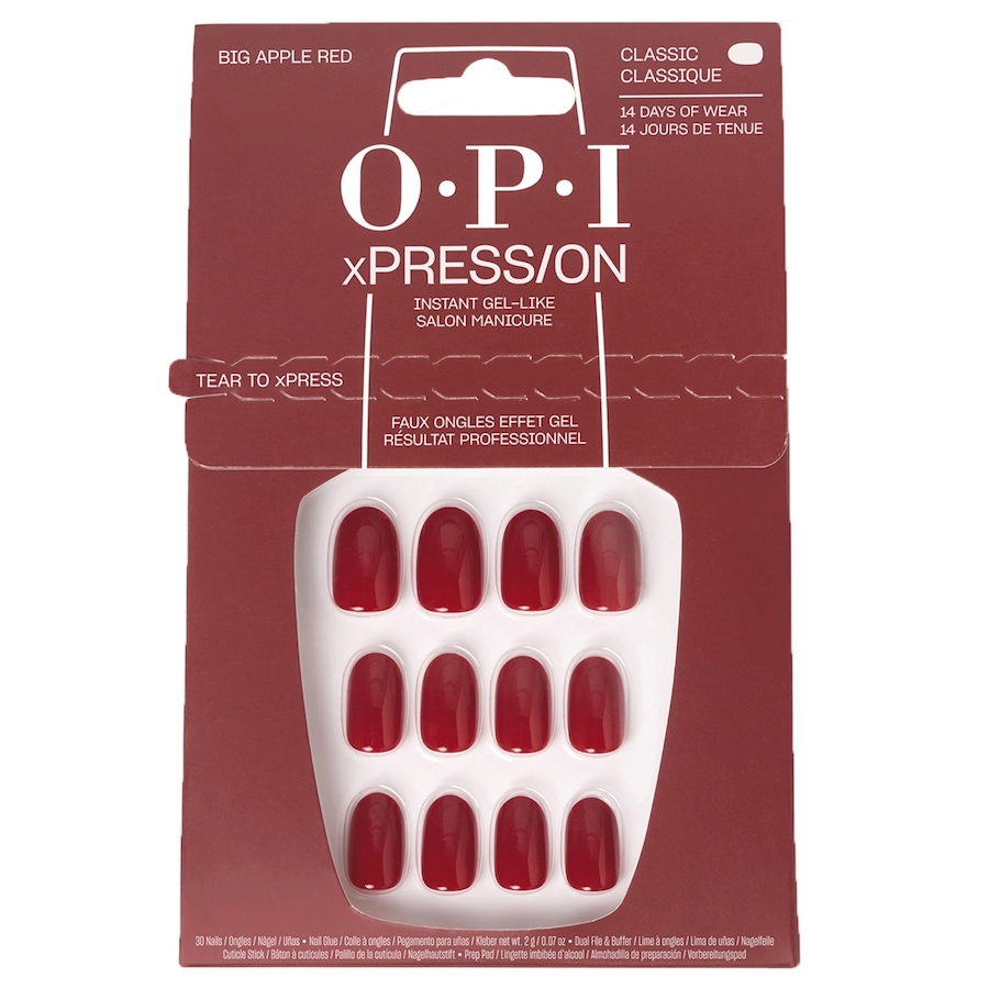 OPI xPRESS/ON Press-On Nägel Kunstnägel Big Apple Red Dunkelrot