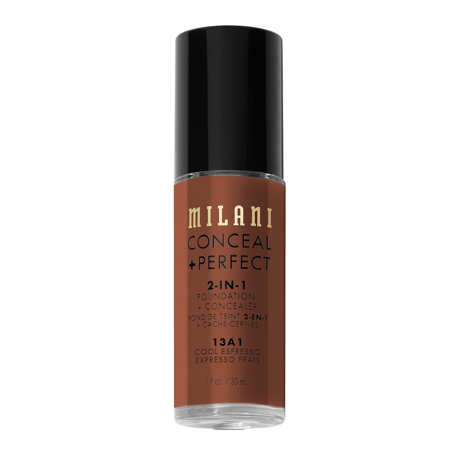 Milani Conceal + Perfect 2in1 Foundation 13A1 - COOL ESPRESSO 30 ml Braun