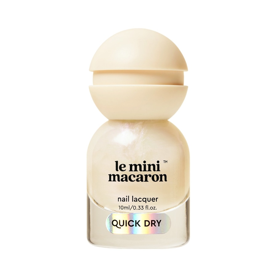 Le Mini Macaron Nail Lacquer Quick Dry Nagellack PEARLESCENCE 10 ml Weiss