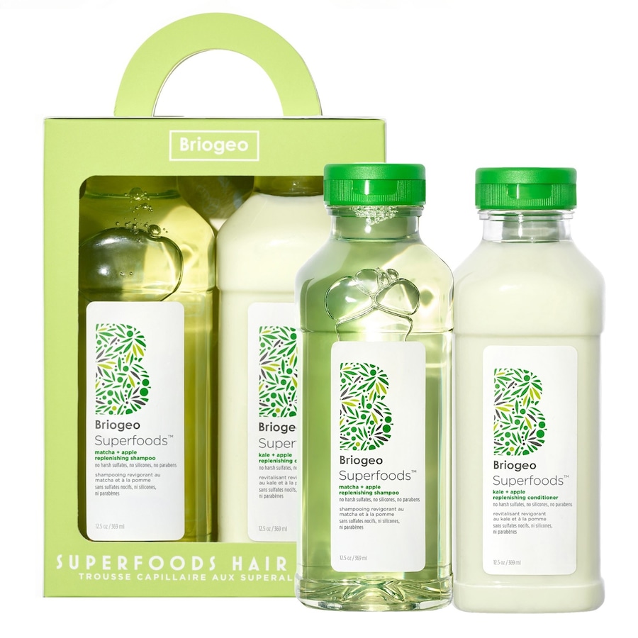 Briogeo Superfoods Apple, Matcha + Kale Replenishing Shampoo Conditioner Duo Haarpflegeset