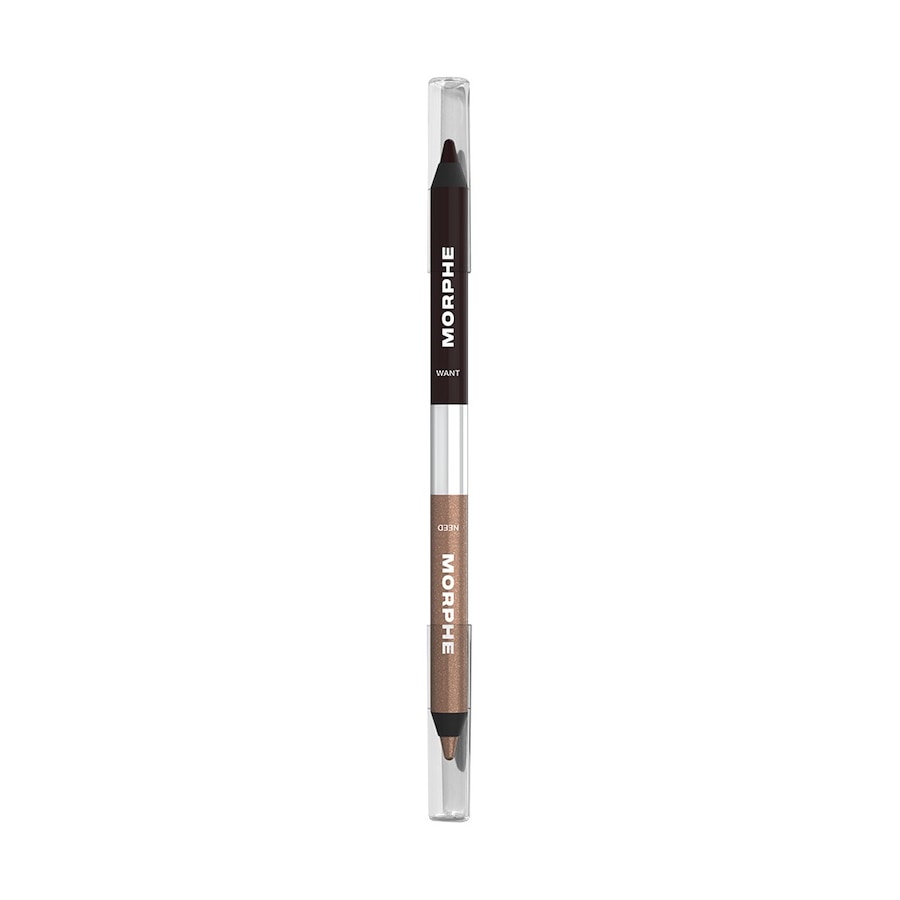 Morphe Bi-Liner Dual-Ended Gel Pencil Eyeliner WANT OR NEED 0.5 g Braun