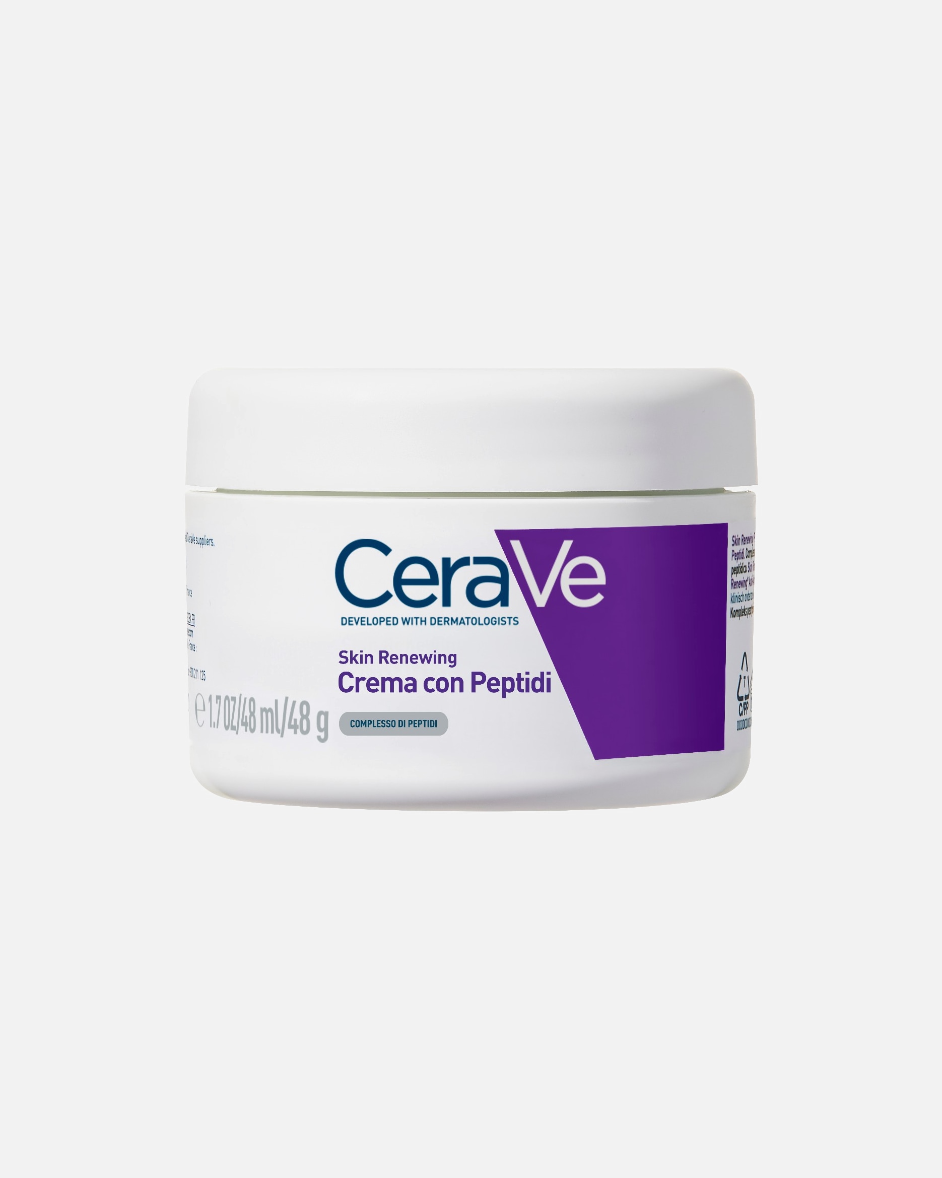 Gesichtscreme für Unisex CeraVe Hauterneuernde Gesichtscreme mit Peptiden, Peptidkomplex, 3 essenziellen Ceramiden und Niacinamid – gegen erste Altersanzeichen 50 ml