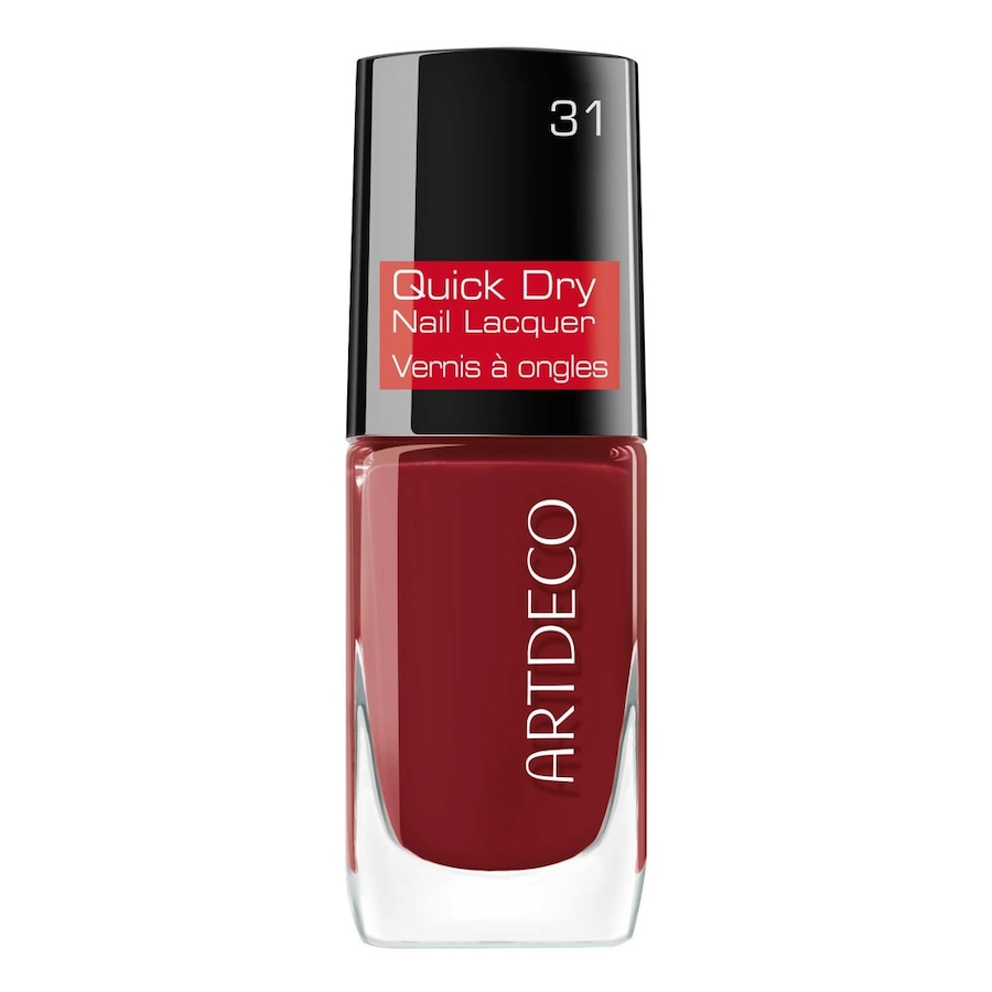 ARTDECO Quick Dry Nail Lacquer Nagellack Confident Red 10 ml Dunkelrot