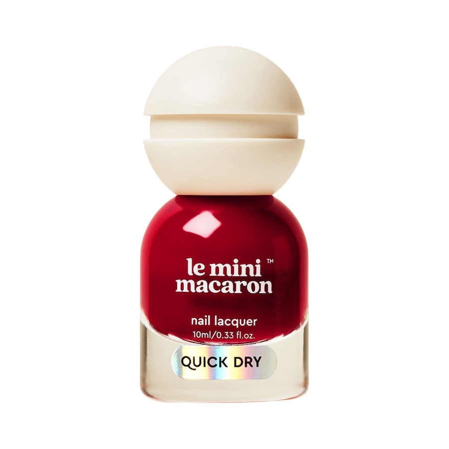 Le Mini Macaron Nail Lacquer Quick Dry Nagellack POMEGRANATE 10 ml Dunkelrot