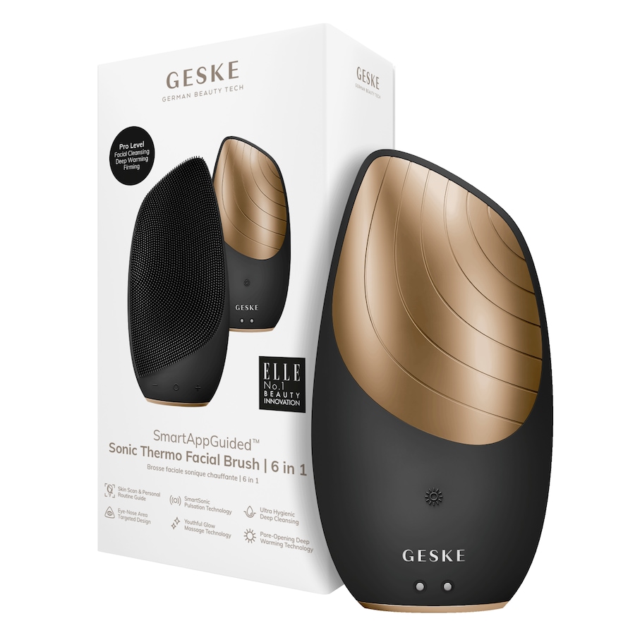 Geske SmartAppGuided Sonic Thermo Facial Brush | 6 in 1 Elektrisches Gesichtsmassagegerät