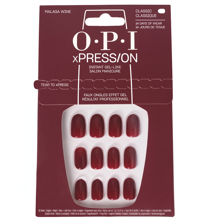 OPI xPRESS/ON Press-On Nägel Kunstnägel Malaga Wine Braun