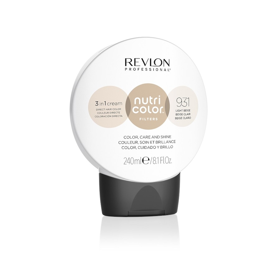 Revlon Professional Nutri Color 3 in 1 Cream Nr. 931 Haarfarbe - LEIGHT BEIGE 240 ml Braun