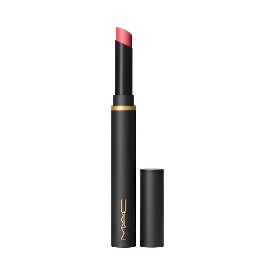 MAC Powder Kiss Velvet Blur Slim Stick Lippenstift Sheer Ourtrage 2.3 g Coral