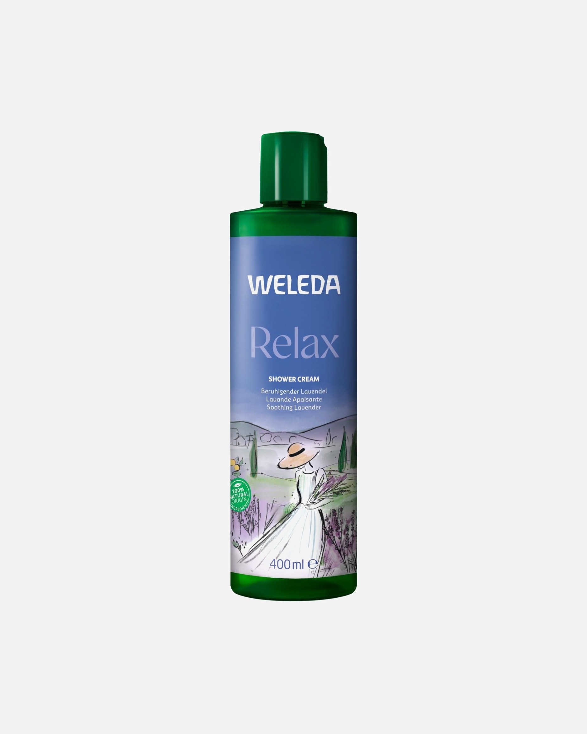 Duschgel für Unisex Weleda Relax Lavender 400 ml