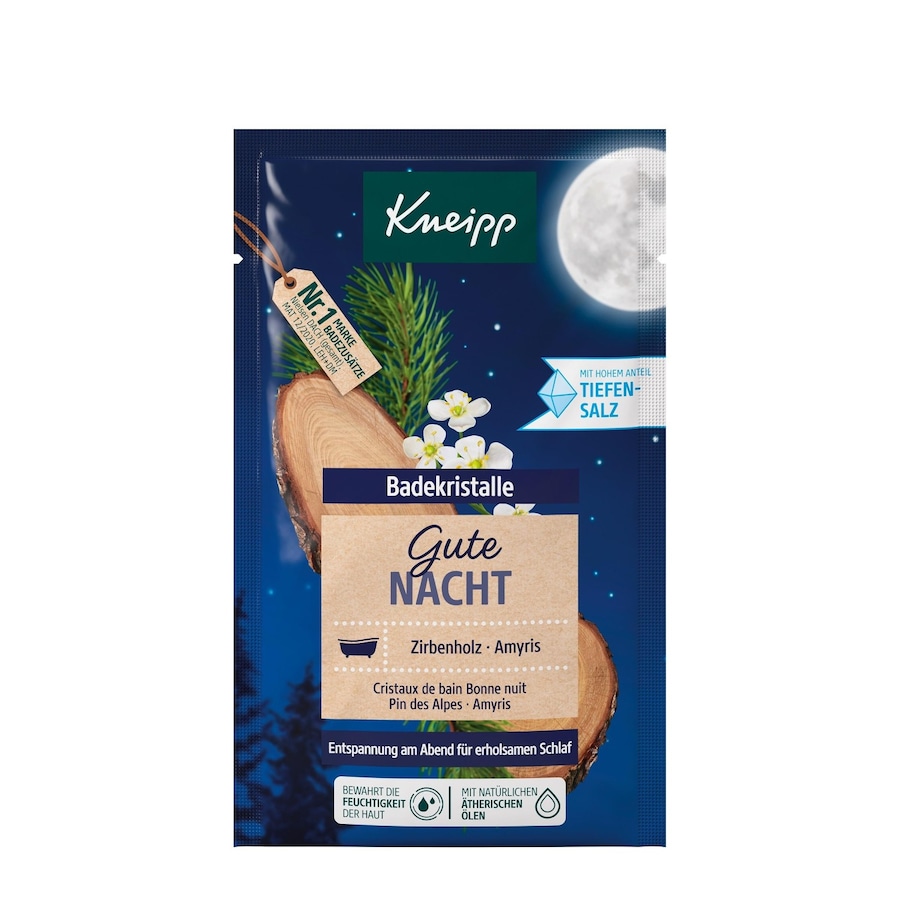 Kneipp Badekristalle Gute Nacht, Zirbenholz & Amyris Badezusatz 60 g